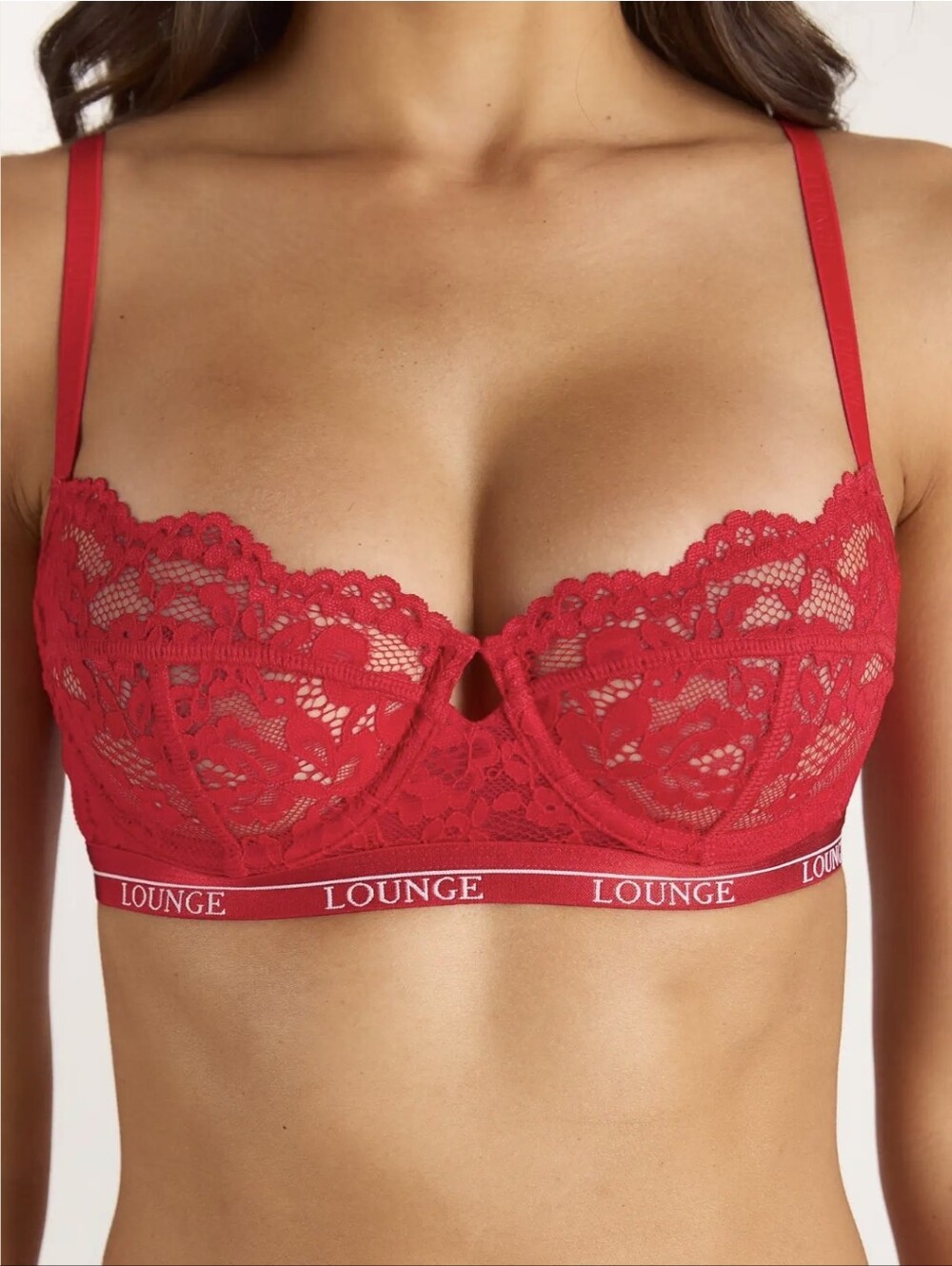Lounge Blossom Balcony Bra Red Size 36E